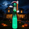 12 ft Inflatable Grim Reaper with Scythe, Halloween outdoor decoration