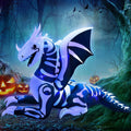 inslife 8FT Length Halloween Inflatable Dragon Skeleton Outdoor Decoration